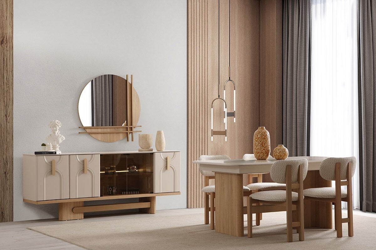 Bianco Yemek Odası Takımı