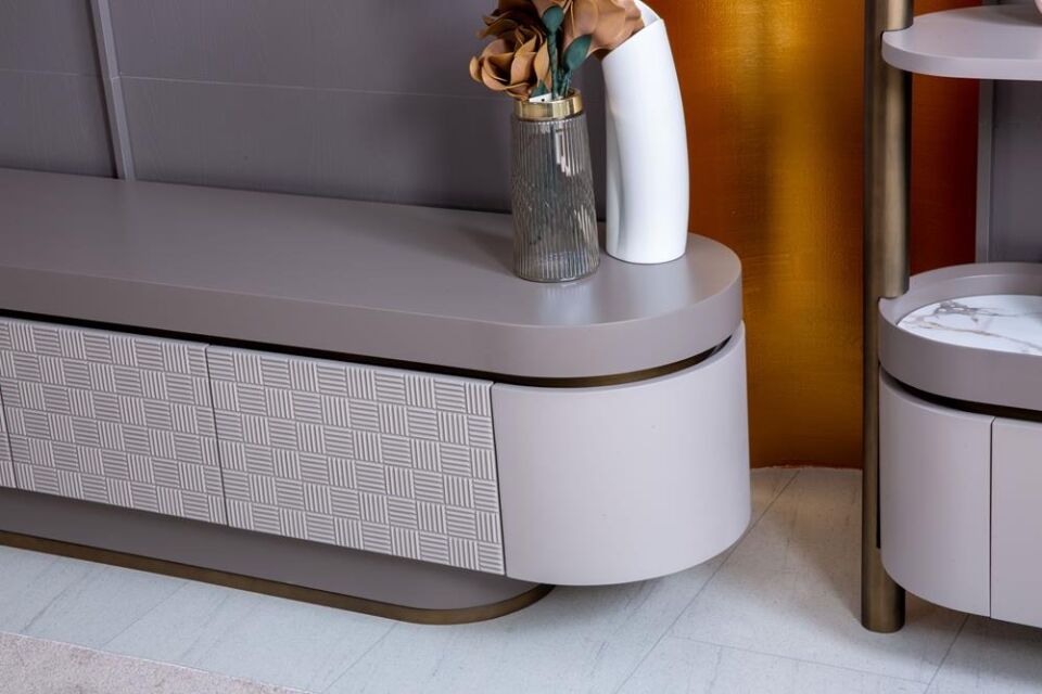 Velar TV Ünitesi (Sağ Sol Kitaplıklı)